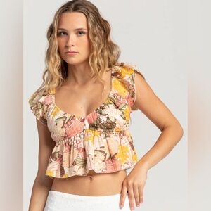 NWT - Roxy Brisa Womens Woven Top - Size L